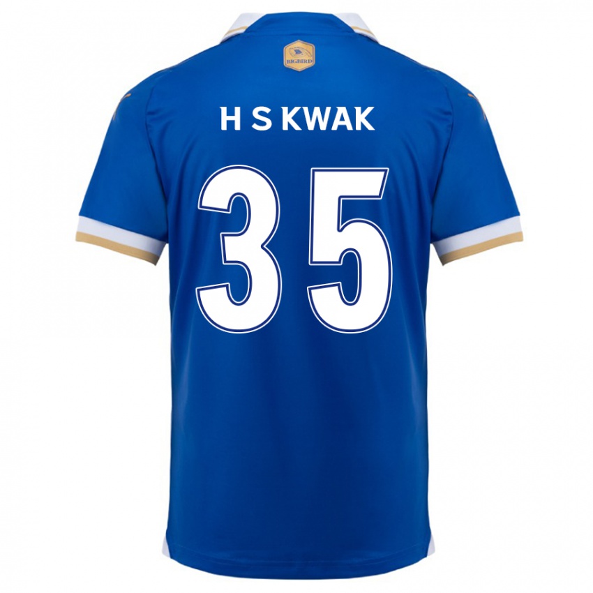 Niño Camiseta Sung-Hoon Kwak #35 Azul Blanco 1ª Equipación 2024/25 La Camisa Perú