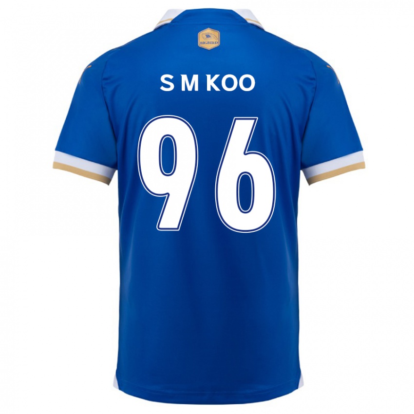 Niño Camiseta Min-Seo Koo #96 Azul Blanco 1ª Equipación 2024/25 La Camisa Perú