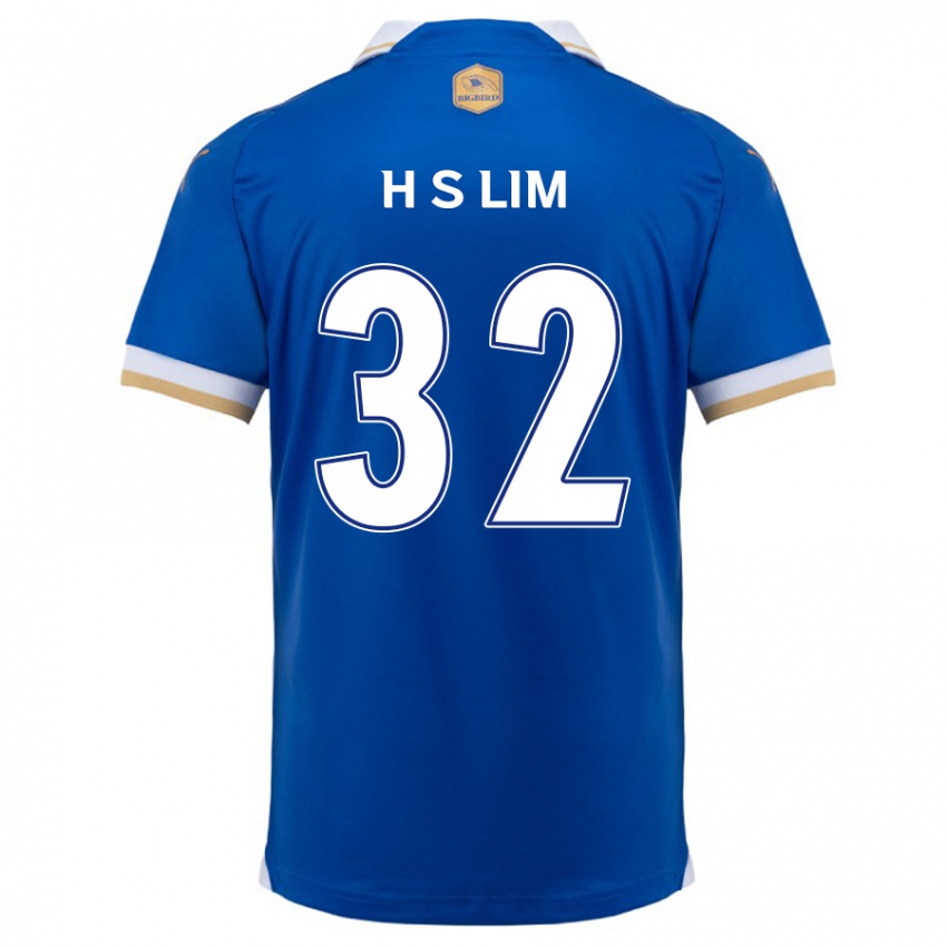 Niño Camiseta Seong-Hyeon Lim #32 Azul Blanco 1ª Equipación 2024/25 La Camisa Perú