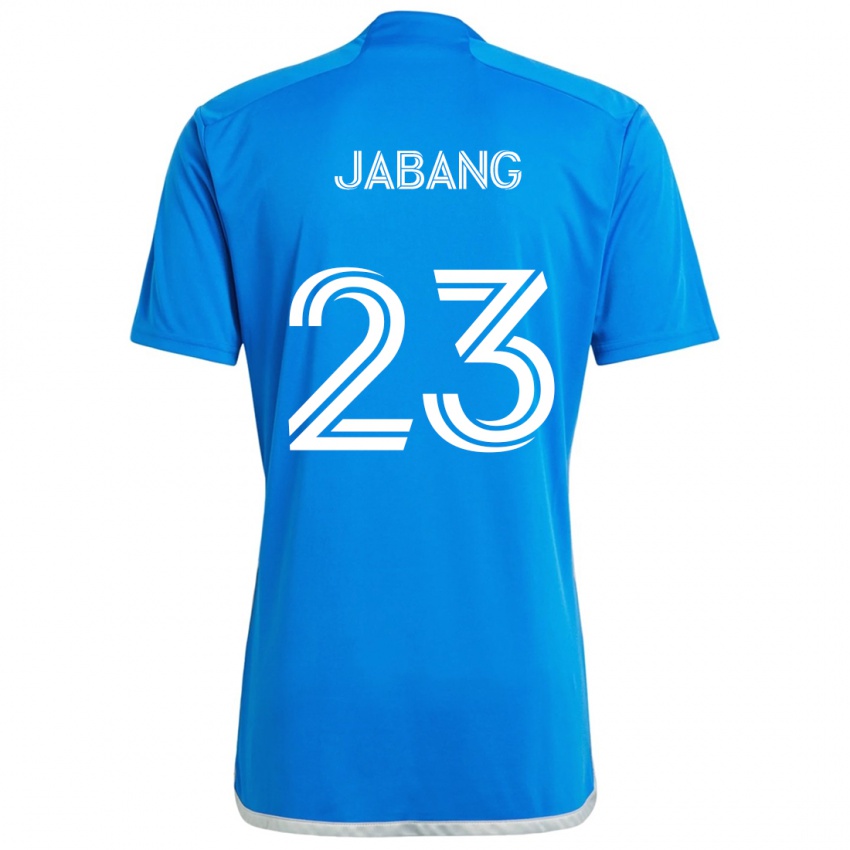 Niño Camiseta Ousman Jabang #23 Azul Blanco 1ª Equipación 2024/25 La Camisa Perú