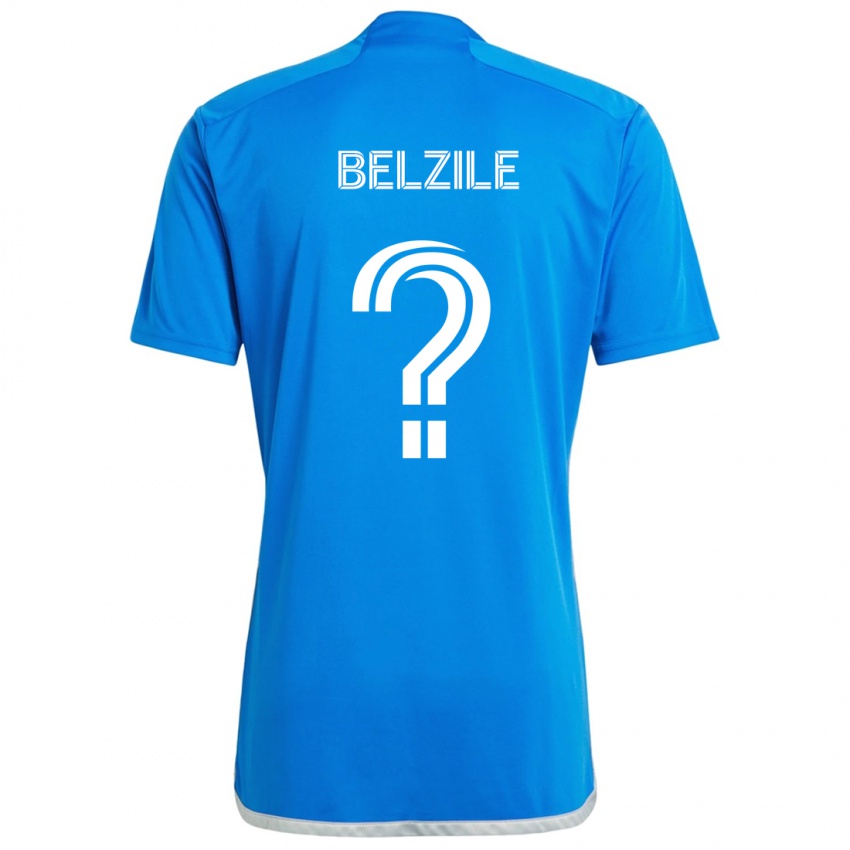 Niño Camiseta Jean-Christophe Belzile #0 Azul Blanco 1ª Equipación 2024/25 La Camisa Perú