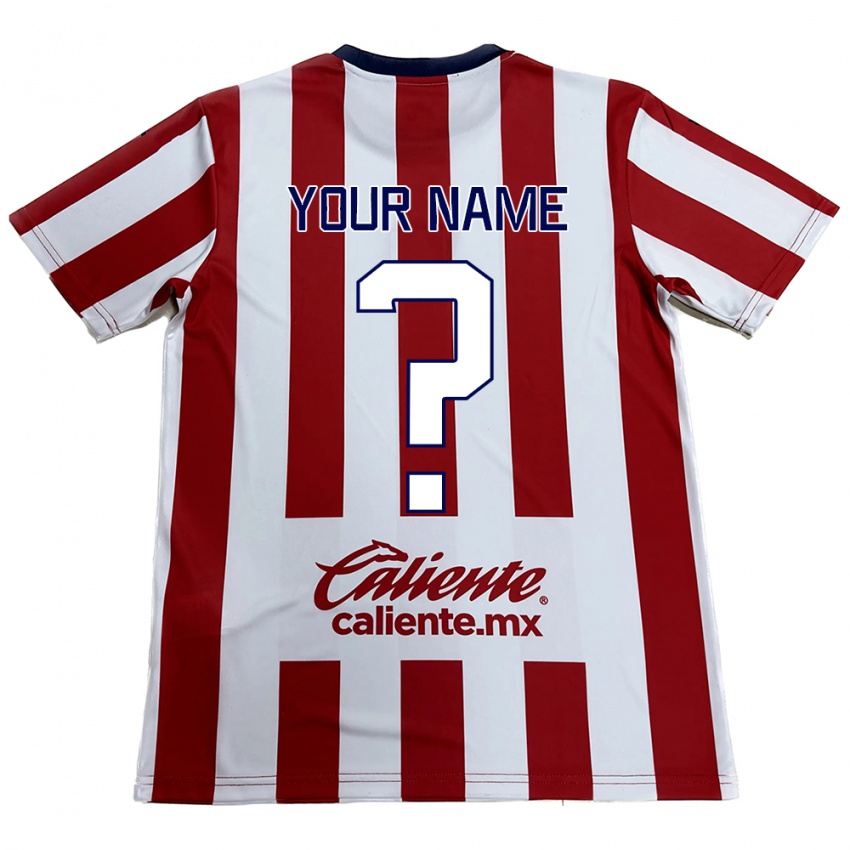 Niño Camiseta Su Nombre #0 Rojo Blanco 1ª Equipación 2024/25 La Camisa Perú