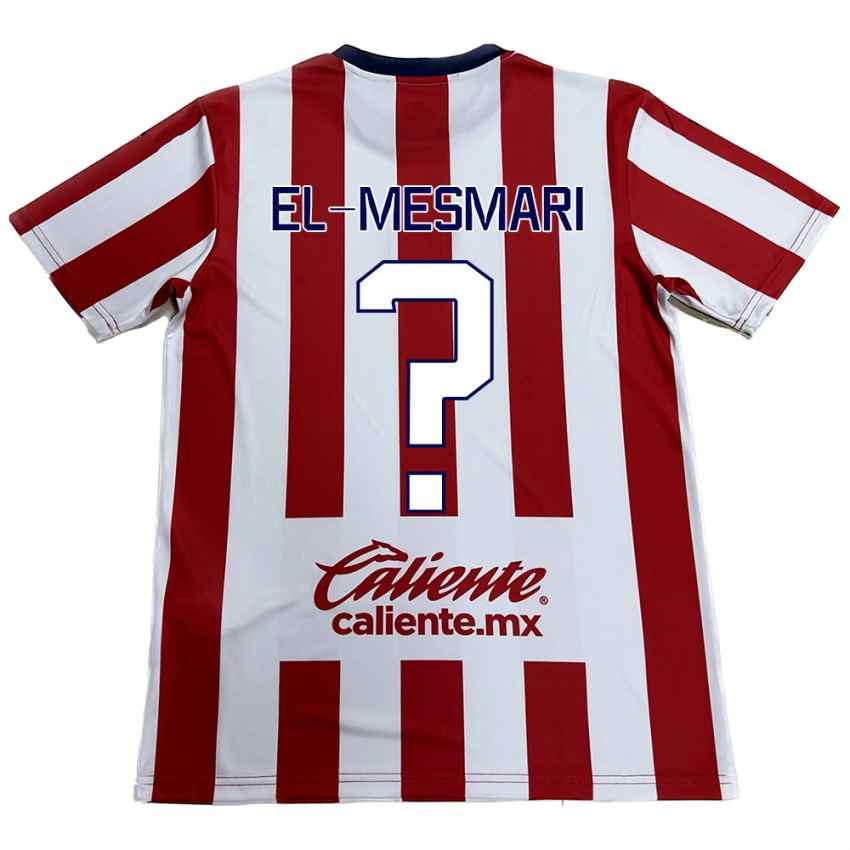 Niño Camiseta Bruce El-Mesmari #0 Rojo Blanco 1ª Equipación 2024/25 La Camisa Perú