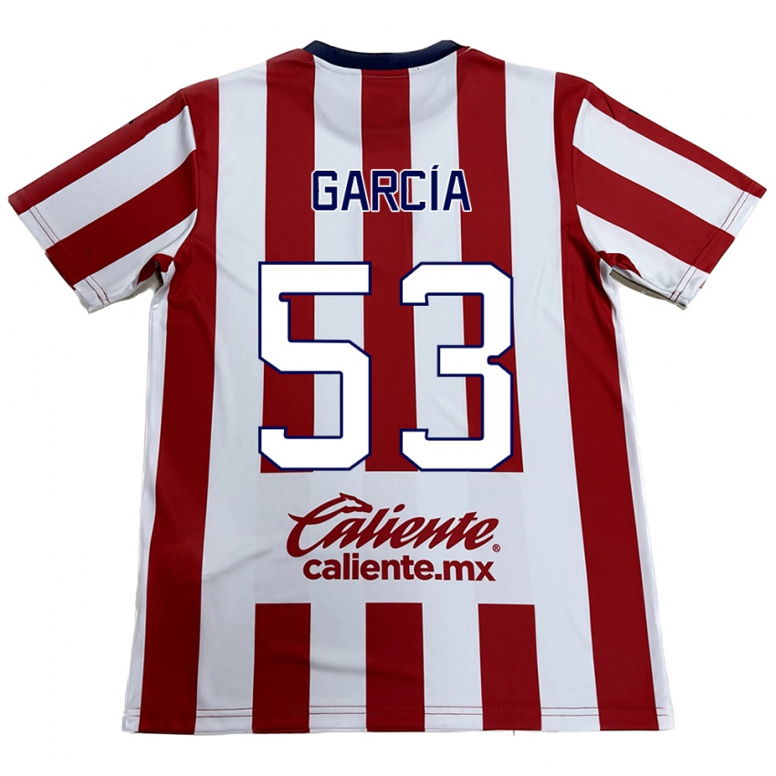 Niño Camiseta Uziel García #53 Rojo Blanco 1ª Equipación 2024/25 La Camisa Perú