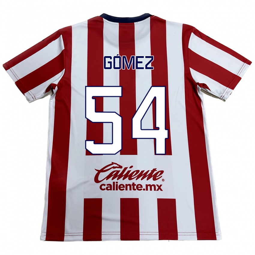 Niño Camiseta Miguel Gómez #54 Rojo Blanco 1ª Equipación 2024/25 La Camisa Perú