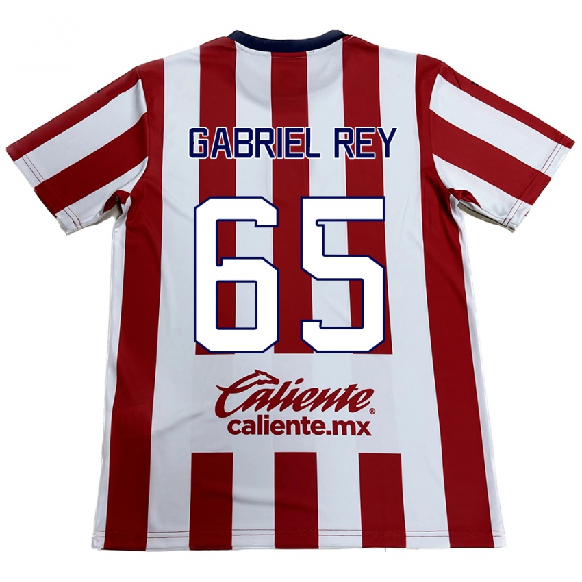 Niño Camiseta Luis Gabriel Rey #65 Rojo Blanco 1ª Equipación 2024/25 La Camisa Perú