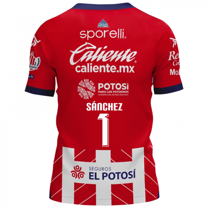 Niño Camiseta Andrés Sánchez #1 Rojo Blanco 1ª Equipación 2024/25 La Camisa Perú