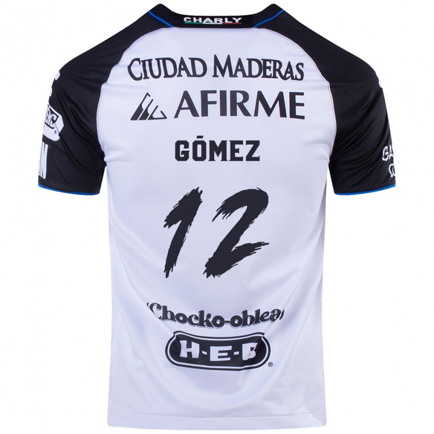 Niño Camiseta Jaime Gómez #12 Azul Negro 1ª Equipación 2024/25 La Camisa Perú