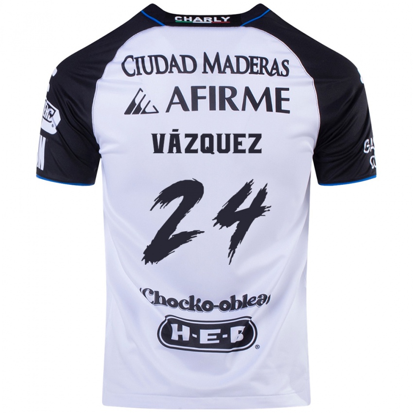 Niño Camiseta Brayton Vázquez #24 Azul Negro 1ª Equipación 2024/25 La Camisa Perú