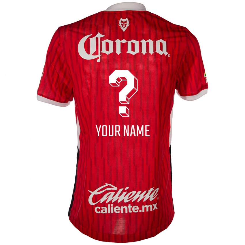 Niño Camiseta Su Nombre #0 Rojo Blanco 1ª Equipación 2024/25 La Camisa Perú