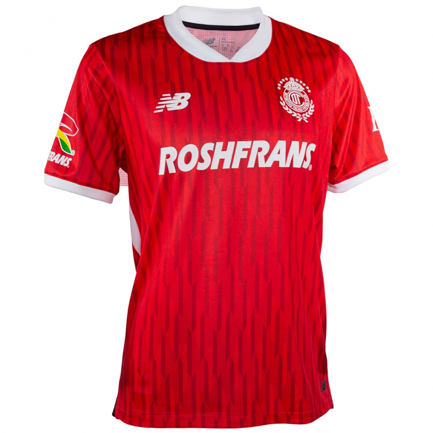 Niño Camiseta Yosthin Mendoza #0 Rojo Blanco 1ª Equipación 2024/25 La Camisa Perú