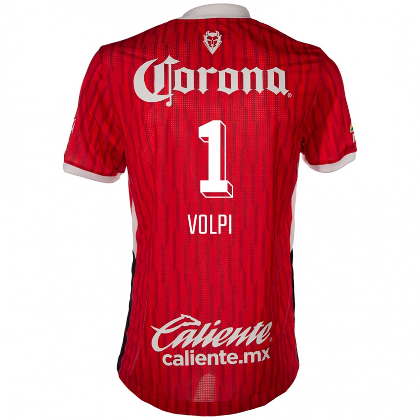 Niño Camiseta Tiago Volpi #1 Rojo Blanco 1ª Equipación 2024/25 La Camisa Perú