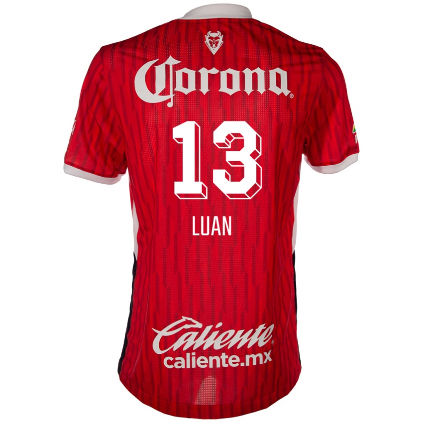 Niño Camiseta Luan #13 Rojo Blanco 1ª Equipación 2024/25 La Camisa Perú