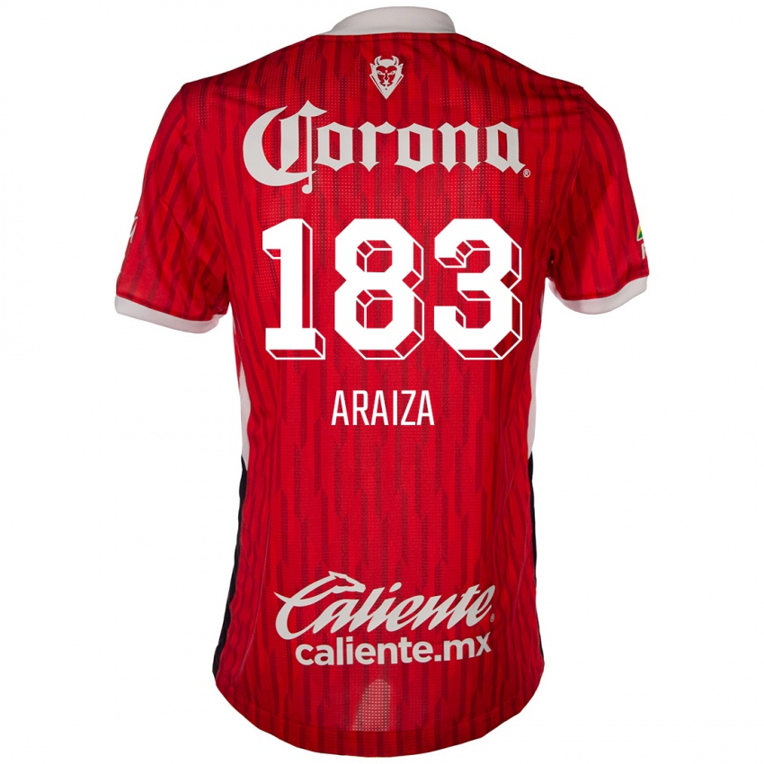 Niño Camiseta Daniel Araiza #183 Rojo Blanco 1ª Equipación 2024/25 La Camisa Perú