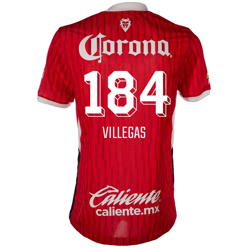 Niño Camiseta Abraham Villegas #184 Rojo Blanco 1ª Equipación 2024/25 La Camisa Perú