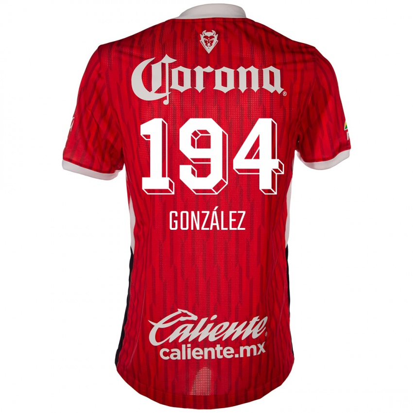 Niño Camiseta Cristopher González #194 Rojo Blanco 1ª Equipación 2024/25 La Camisa Perú