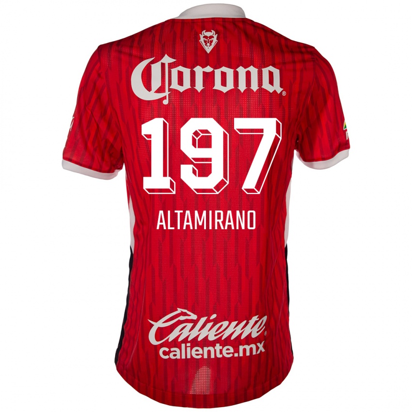 Niño Camiseta Óscar Altamirano #197 Rojo Blanco 1ª Equipación 2024/25 La Camisa Perú