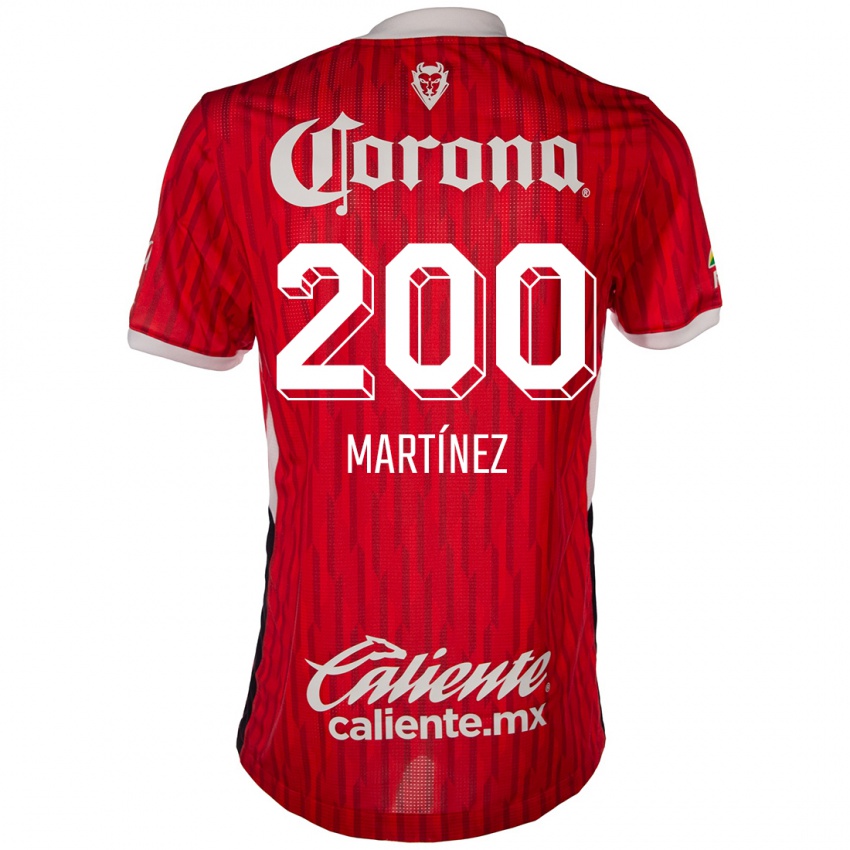 Niño Camiseta Edgar Martínez #200 Rojo Blanco 1ª Equipación 2024/25 La Camisa Perú