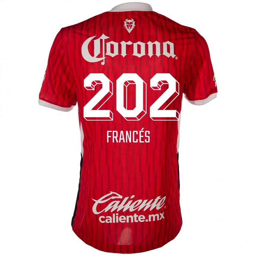 Niño Camiseta Lenin Francés #202 Rojo Blanco 1ª Equipación 2024/25 La Camisa Perú