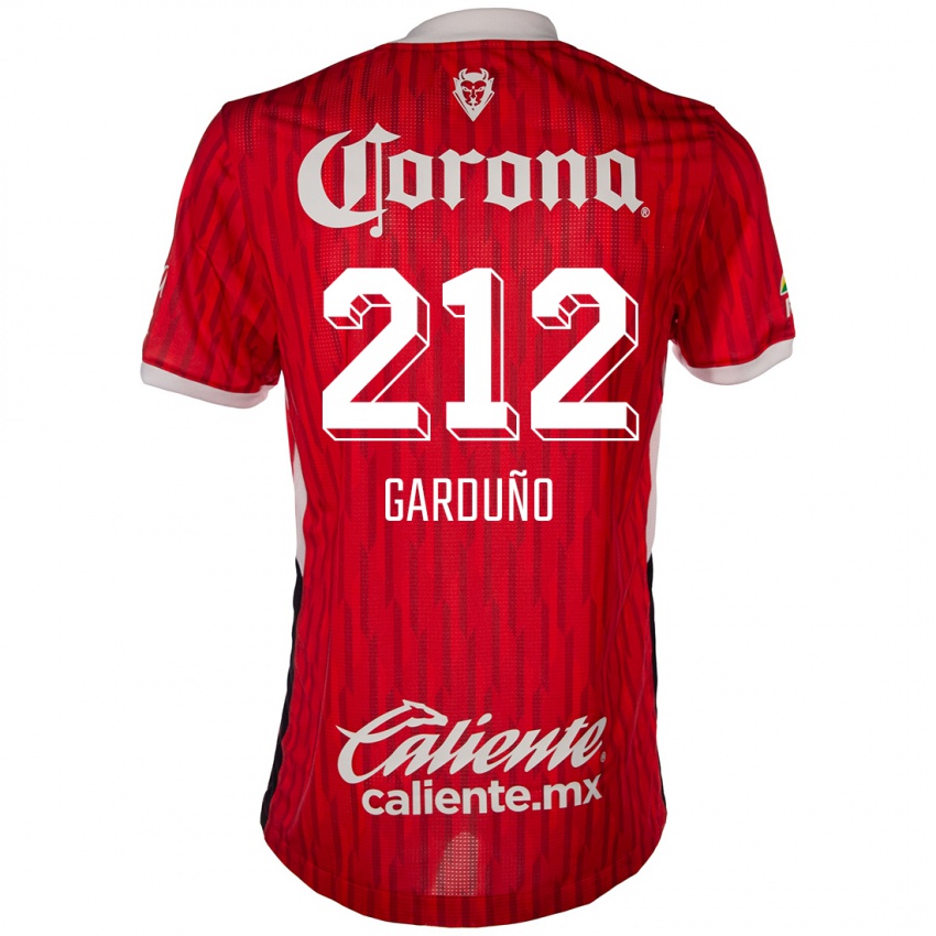 Niño Camiseta Carlos Garduño #212 Rojo Blanco 1ª Equipación 2024/25 La Camisa Perú