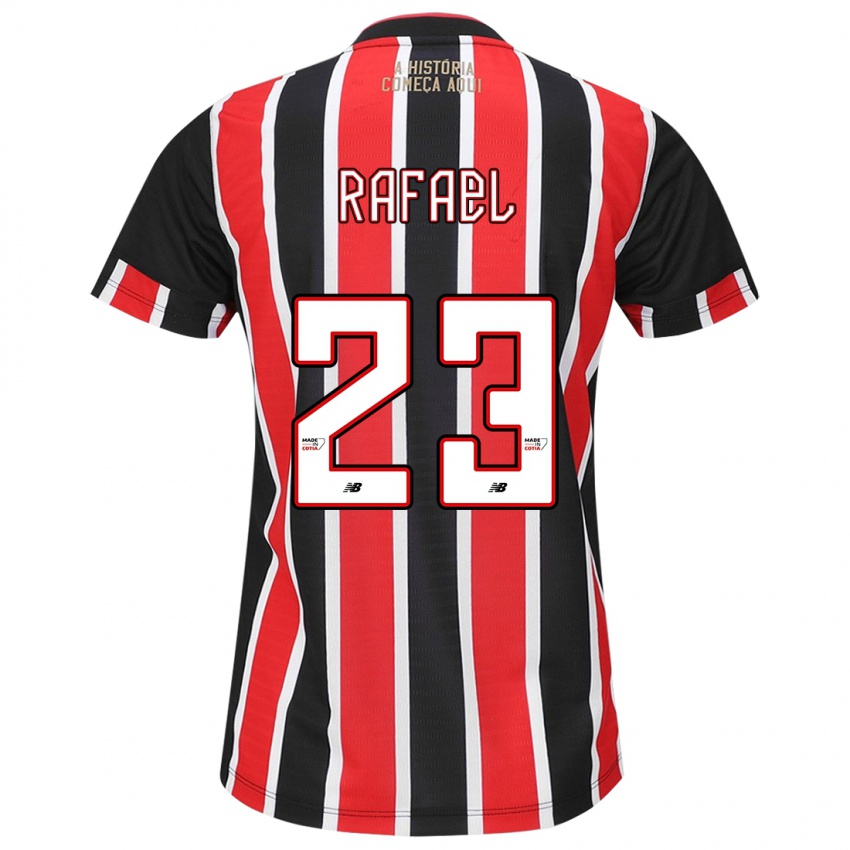 Niño Camiseta Rafael #23 Negro Rojo Blanco 2ª Equipación 2024/25 La Camisa Perú