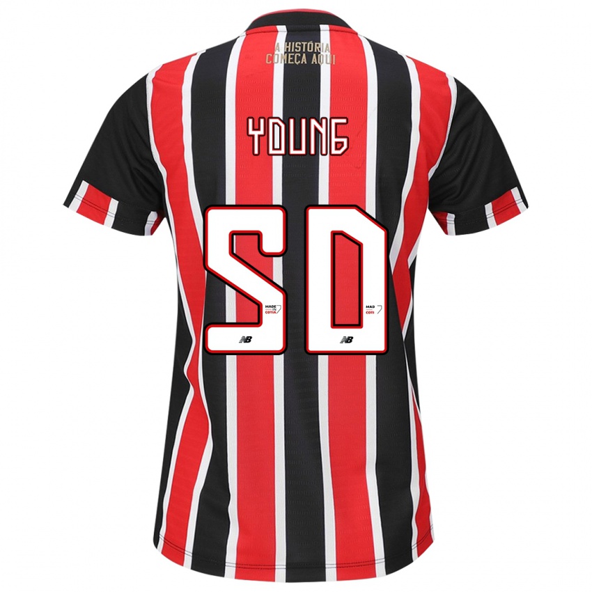 Niño Camiseta Young #50 Negro Rojo Blanco 2ª Equipación 2024/25 La Camisa Perú