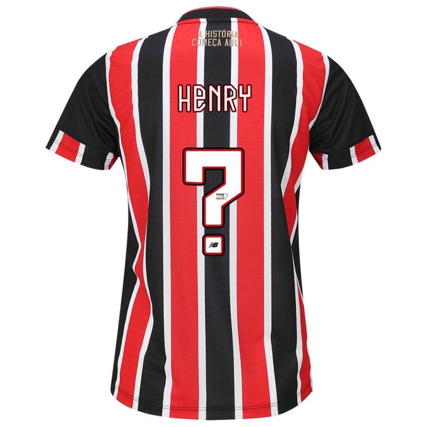 Niño Camiseta Thierry Henry #0 Negro Rojo Blanco 2ª Equipación 2024/25 La Camisa Perú