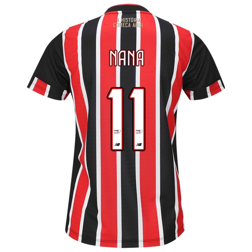 Niño Camiseta Nana #11 Negro Rojo Blanco 2ª Equipación 2024/25 La Camisa Perú