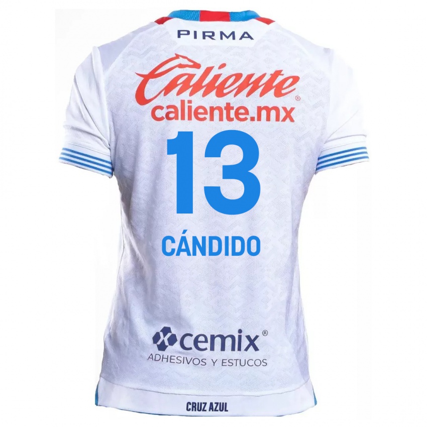 Niño Camiseta Camilo Cándido #13 Blanco Azul 2ª Equipación 2024/25 La Camisa Perú