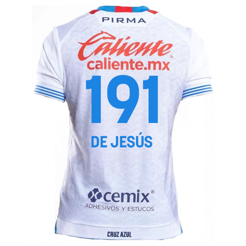 Niño Camiseta Luis De Jesús #191 Blanco Azul 2ª Equipación 2024/25 La Camisa Perú