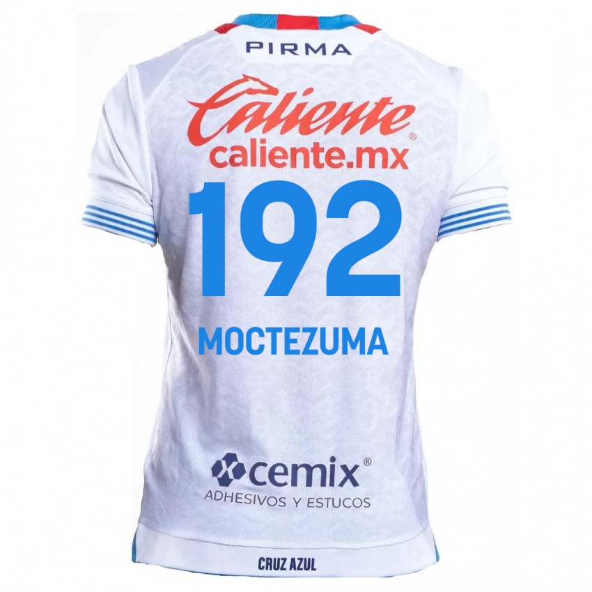 Niño Camiseta Brayan Moctezuma #192 Blanco Azul 2ª Equipación 2024/25 La Camisa Perú