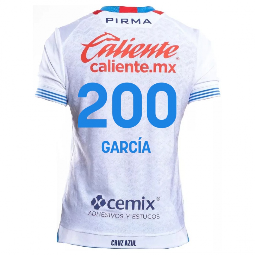 Niño Camiseta Jorge Garcia #200 Blanco Azul 2ª Equipación 2024/25 La Camisa Perú