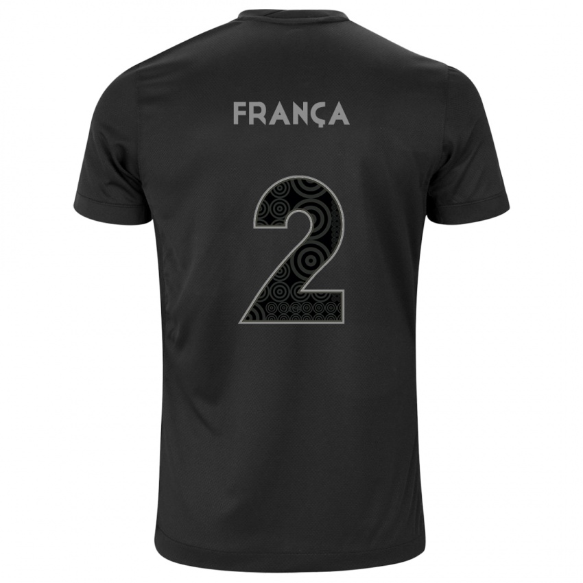 Niño Camiseta Matheus França #2 Negro 2ª Equipación 2024/25 La Camisa Perú