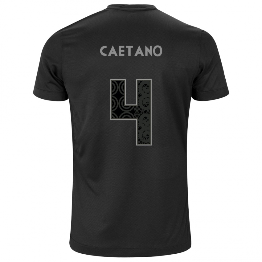 Niño Camiseta Caetano #4 Negro 2ª Equipación 2024/25 La Camisa Perú