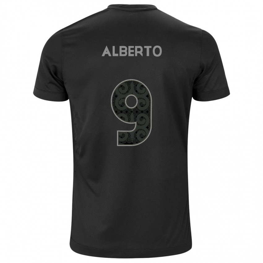 Niño Camiseta Yuri Alberto #9 Negro 2ª Equipación 2024/25 La Camisa Perú