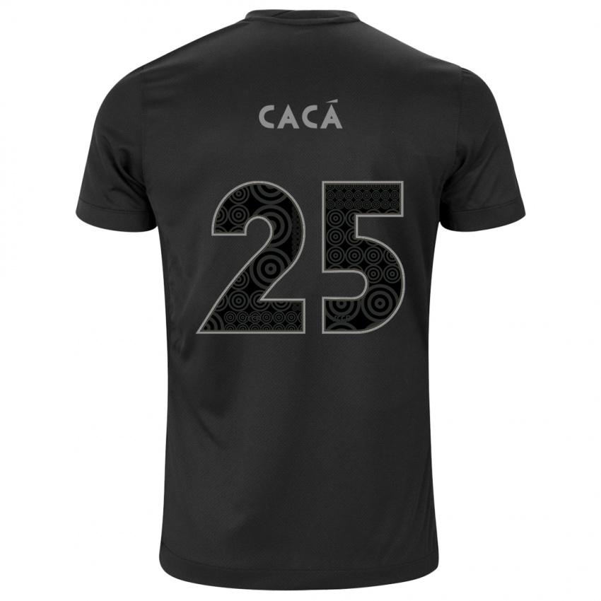 Niño Camiseta Cacá #25 Negro 2ª Equipación 2024/25 La Camisa Perú