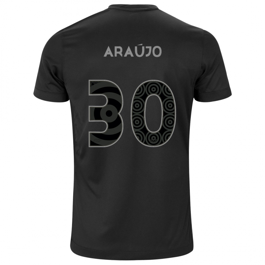 Niño Camiseta Matheus Araujo #30 Negro 2ª Equipación 2024/25 La Camisa Perú