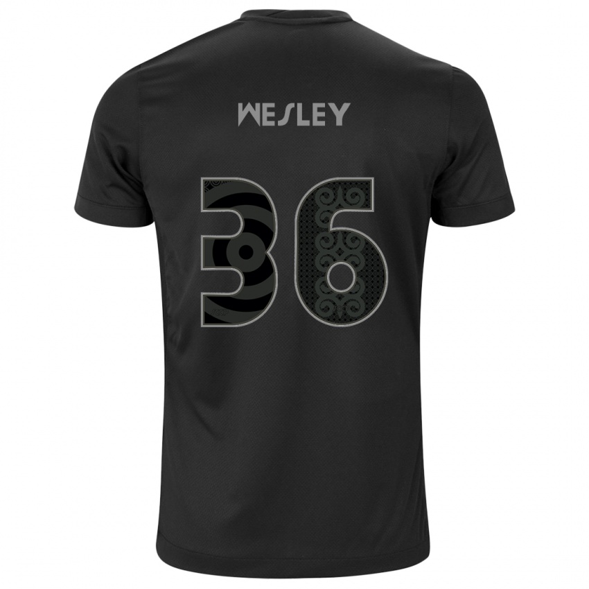 Niño Camiseta Wesley #36 Negro 2ª Equipación 2024/25 La Camisa Perú