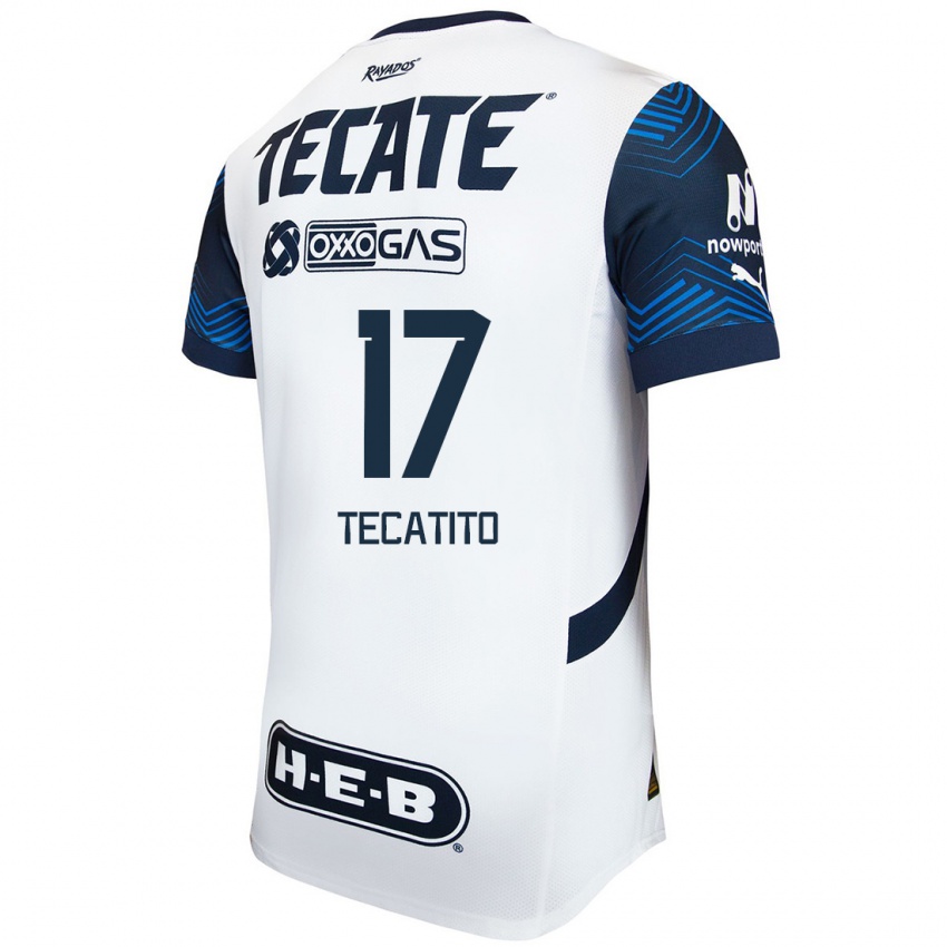 Niño Camiseta Tecatito #17 Blanco Azul 2ª Equipación 2024/25 La Camisa Perú