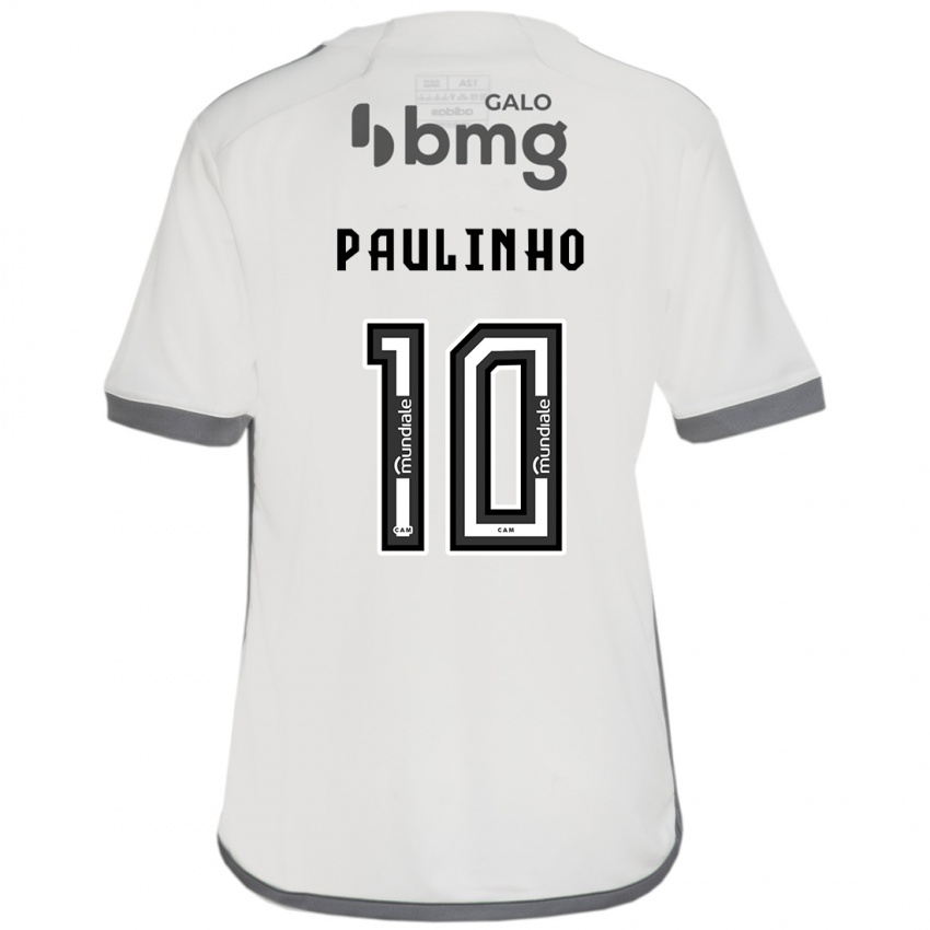 Niño Camiseta Paulinho #10 Blanquecino 2ª Equipación 2024/25 La Camisa Perú