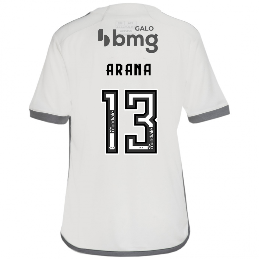 Niño Camiseta Guilherme Arana #13 Blanquecino 2ª Equipación 2024/25 La Camisa Perú