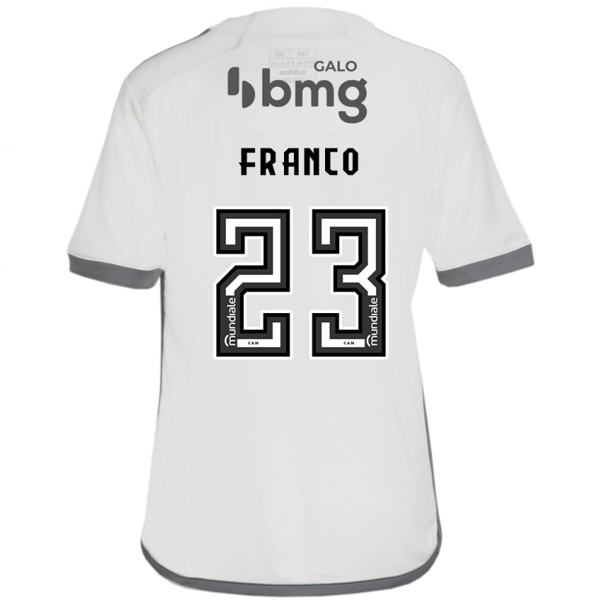 Niño Camiseta Alan Franco #23 Blanquecino 2ª Equipación 2024/25 La Camisa Perú