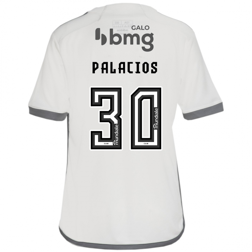 Niño Camiseta Brahian Palacios #30 Blanquecino 2ª Equipación 2024/25 La Camisa Perú