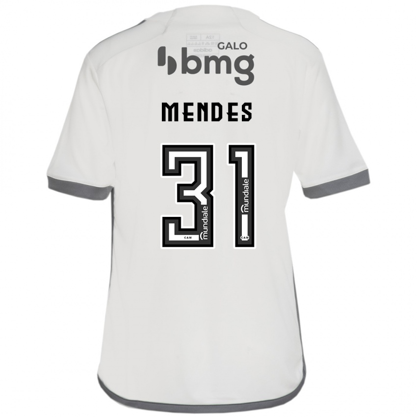 Niño Camiseta Matheus Mendes #31 Blanquecino 2ª Equipación 2024/25 La Camisa Perú