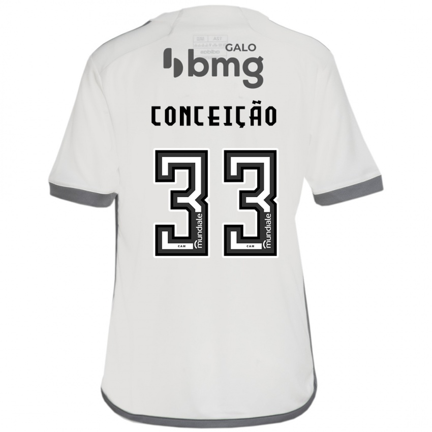 Niño Camiseta Robert Conceição #33 Blanquecino 2ª Equipación 2024/25 La Camisa Perú