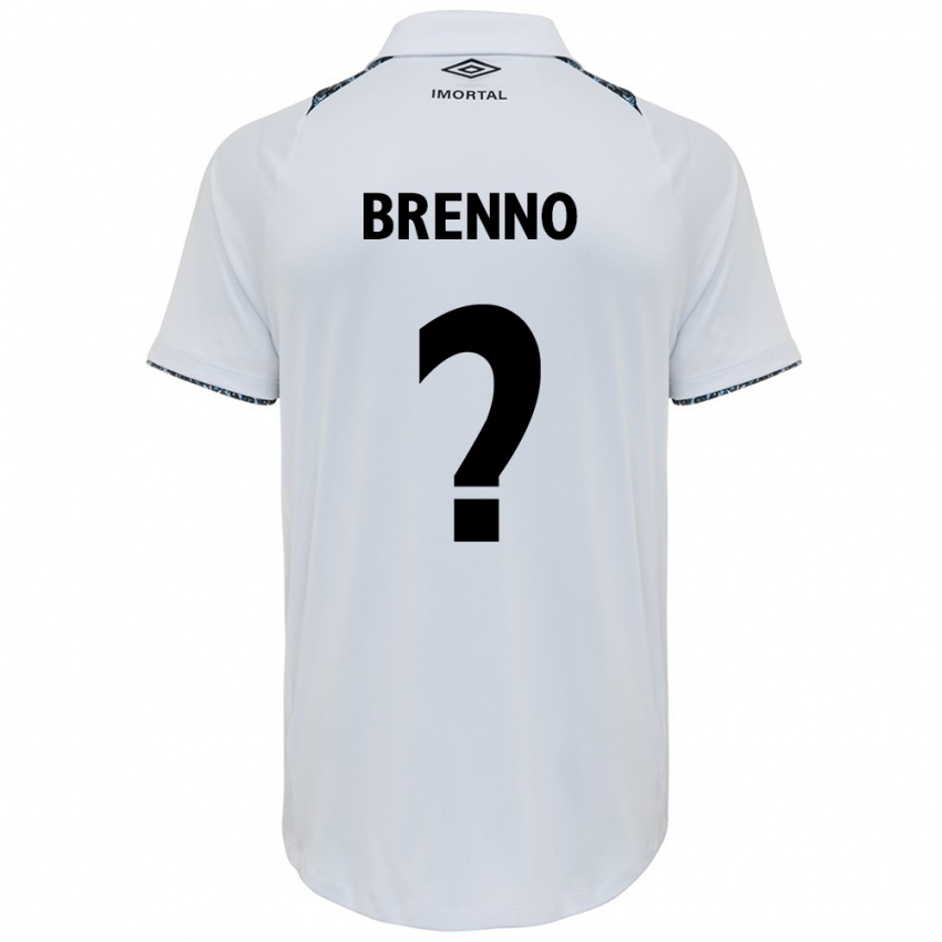 Niño Camiseta Brenno #0 Blanco Azul 2ª Equipación 2024/25 La Camisa Perú