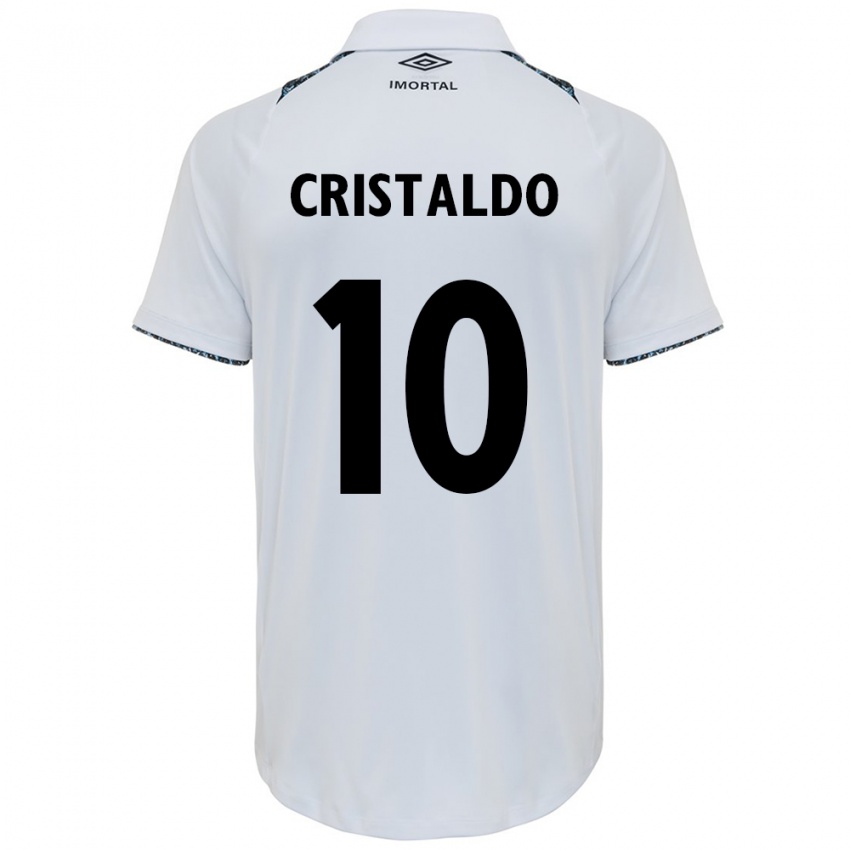 Niño Camiseta Franco Cristaldo #10 Blanco Azul 2ª Equipación 2024/25 La Camisa Perú