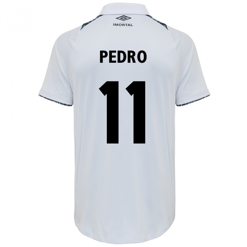 Niño Camiseta João Pedro #11 Blanco Azul 2ª Equipación 2024/25 La Camisa Perú