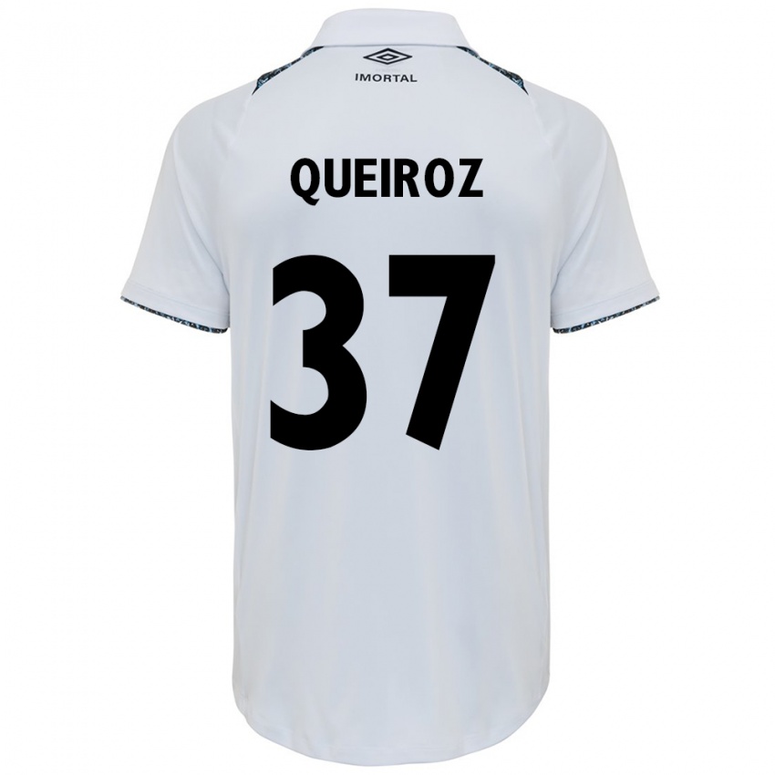 Niño Camiseta Du Queiroz #37 Blanco Azul 2ª Equipación 2024/25 La Camisa Perú