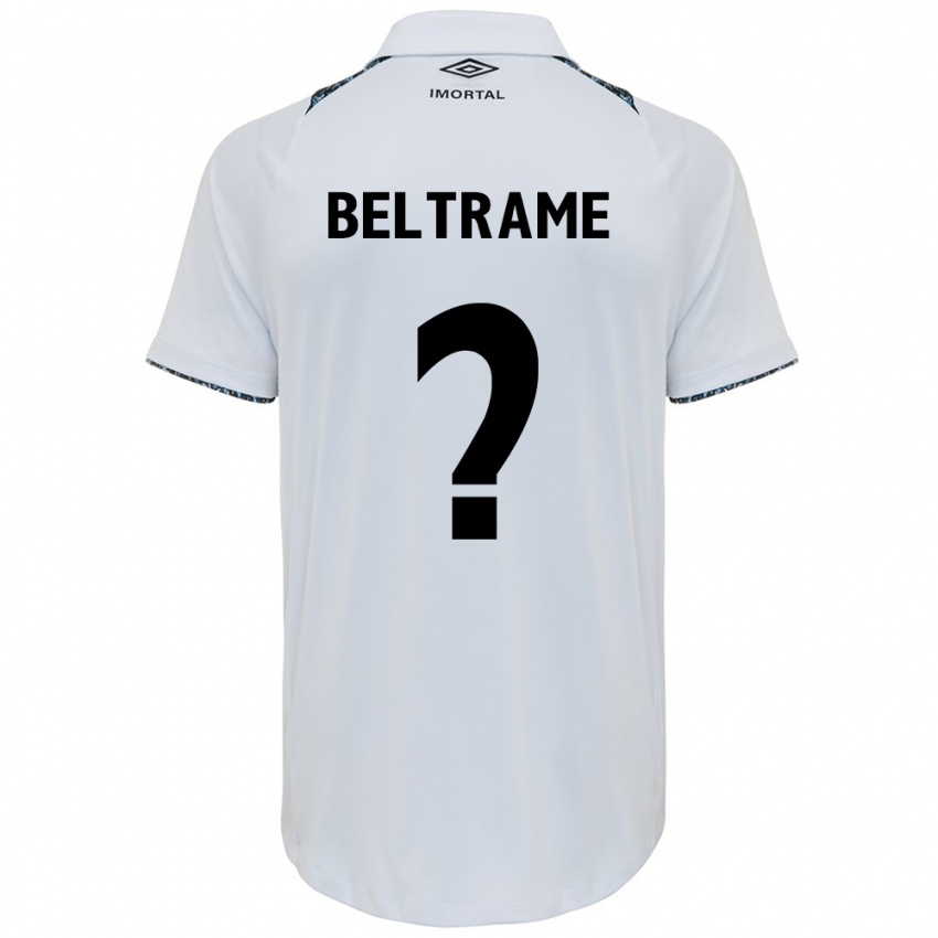 Niño Camiseta Thiago Beltrame #0 Blanco Azul 2ª Equipación 2024/25 La Camisa Perú